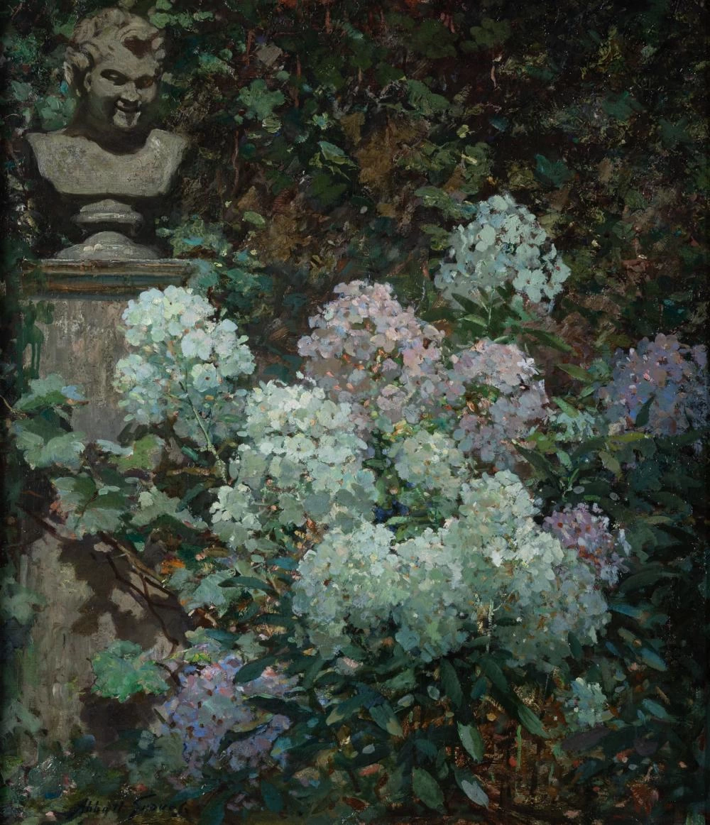 Abbott Fuller Graves-57-Ortensie nel Giardino delle Sculture